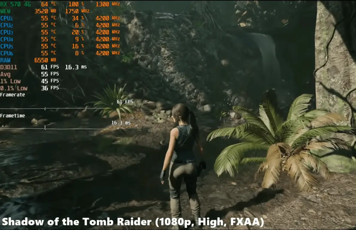 Shadow of tomb raider on Radeon RX 570
