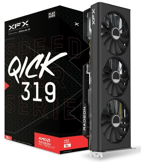 XFX Speedster QICK 319 Rx 7800 XT 16 Gb Graphics Card