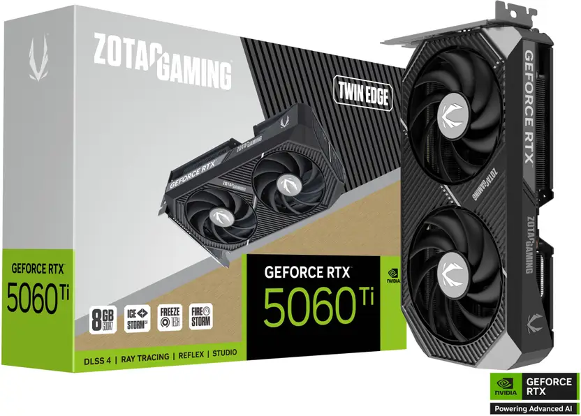 Zotac GeForce RTX 5060 ti 8gb graphics card